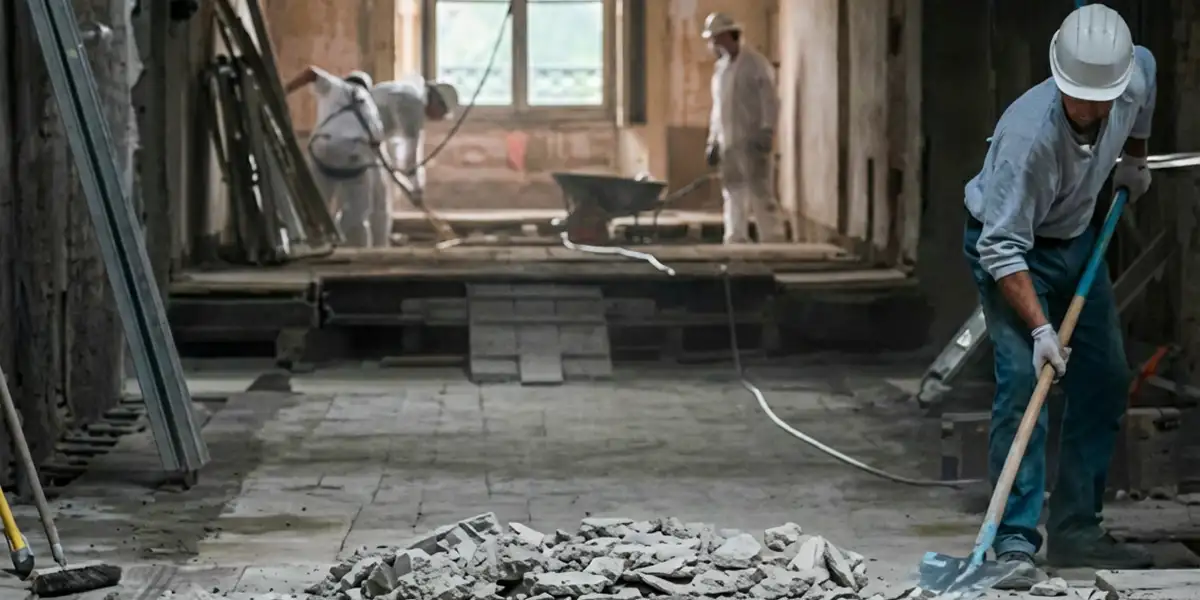 fire damage restoration professionals performing structural cleanup and restoration after a fire in Austin, TX